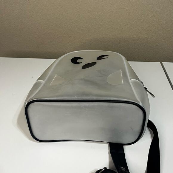 Clear Ghost Backpack Purse with Black Straps | Transparent Bag-Halloween - Picture 4 of 6